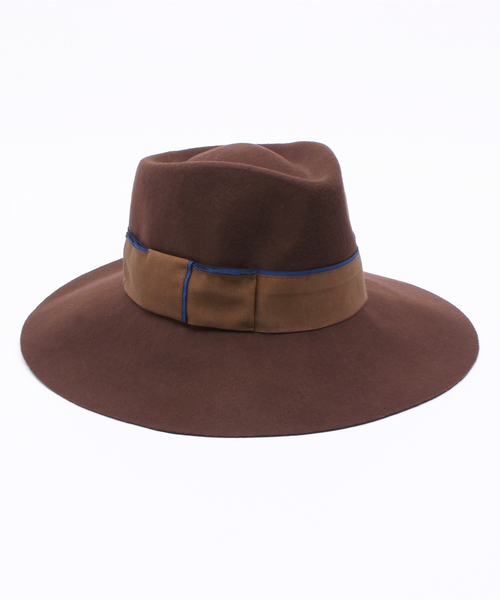 CROON A SONG(クルーンアソング)の「中折れ帽(ハット・レディース・ブラック/ブラウン・FREE)」の2枚目の写真