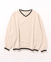Rylee + Cru（ライリーアンドクルー）の「【Bs】【it】【Rylee＋Cru】V-NECK SWEATSHIRT || NATURAL（その他ベビー用品・キッズ）」