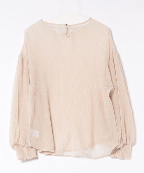 ECRIRE（エクリール）の「【ECRIRE by 陽】楊柳シアーブラウス（シャツ/ブラウス・レディース・ブラック/ベージュ・M）」の3枚目の写真