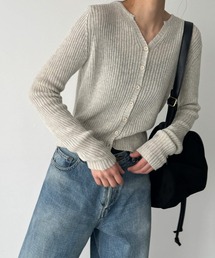 CANAL JEAN | El mar(エルマール) リブスキッパーニットカーディガン(カーディガン/ボレロ)