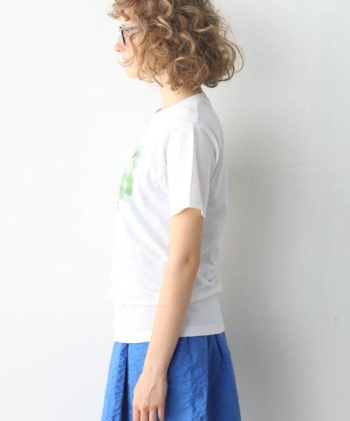 Kelen(ケレン)の「「KELEN/ケレン」シェフズディナープリントTシャツ / ARTI(Tシャツ/カットソー・レディース・オフホワイト/ライトベージュ/サックスブルー/ピンク・S/M)」の9枚目の写真