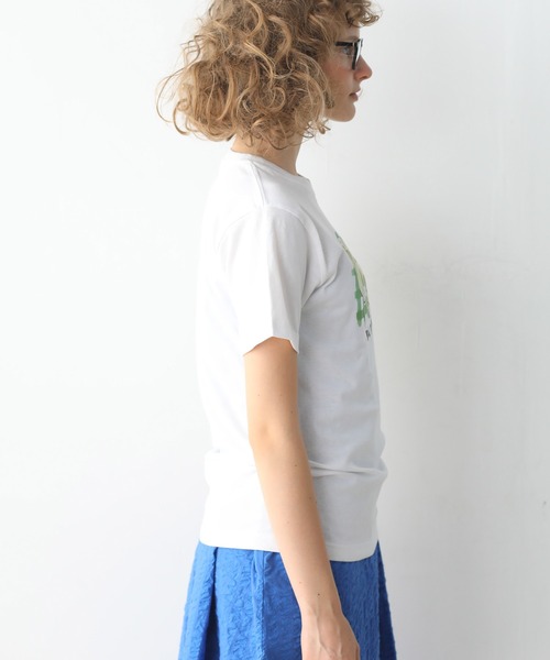 Kelen(ケレン)の「「KELEN/ケレン」シェフズディナープリントTシャツ / ARTI(Tシャツ/カットソー・レディース・オフホワイト/ライトベージュ/サックスブルー/ピンク・S/M)」の11枚目の写真