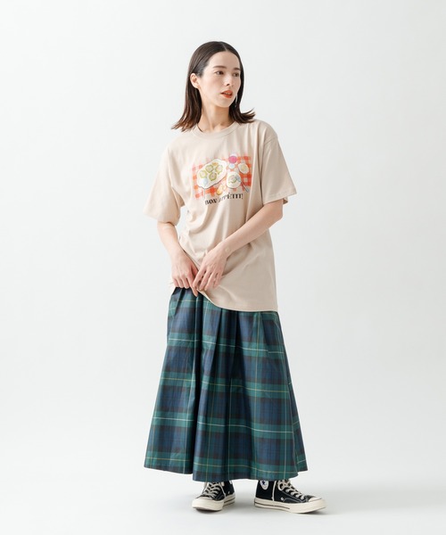 Kelen(ケレン)の「「KELEN/ケレン」シェフズディナープリントTシャツ / ARTI(Tシャツ/カットソー・レディース・オフホワイト/ライトベージュ/サックスブルー/ピンク・S/M)」の12枚目の写真