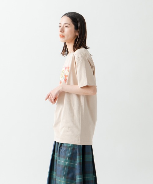Kelen(ケレン)の「「KELEN/ケレン」シェフズディナープリントTシャツ / ARTI(Tシャツ/カットソー・レディース・オフホワイト/ライトベージュ/サックスブルー/ピンク・S/M)」の13枚目の写真