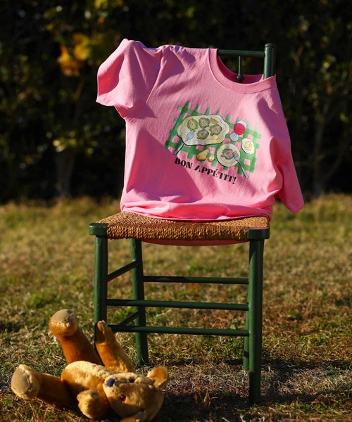 Kelen(ケレン)の「「KELEN/ケレン」シェフズディナープリントTシャツ / ARTI(Tシャツ/カットソー・レディース・オフホワイト/ライトベージュ/サックスブルー/ピンク・S/M)」の17枚目の写真
