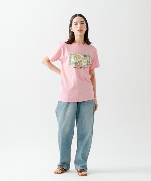 Kelen(ケレン)の「「KELEN/ケレン」シェフズディナープリントTシャツ / ARTI(Tシャツ/カットソー・レディース・オフホワイト/ライトベージュ/サックスブルー/ピンク・S/M)」の19枚目の写真
