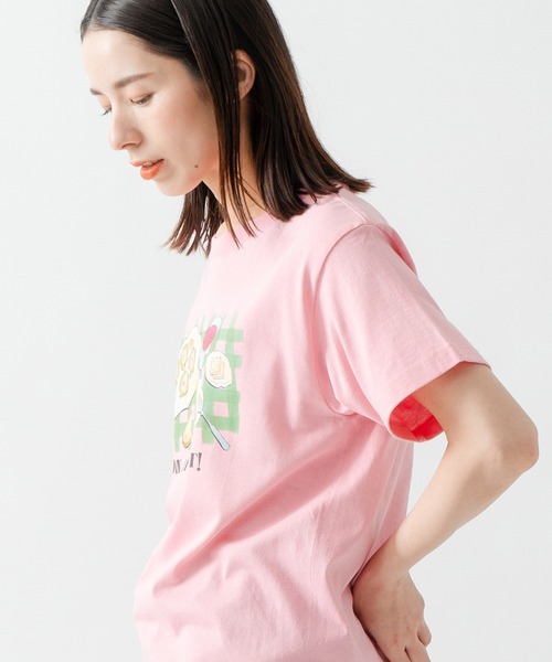 Kelen(ケレン)の「「KELEN/ケレン」シェフズディナープリントTシャツ / ARTI(Tシャツ/カットソー・レディース・オフホワイト/ライトベージュ/サックスブルー/ピンク・S/M)」の20枚目の写真