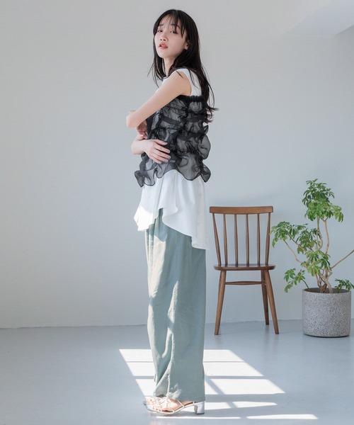 LOWRYS FARM（ローリーズファーム）の「リボンヒールサンダル 110309（サンダル・レディース・シルバー/ブラック・MEDIUM/LARGE）」の12枚目の写真