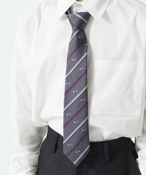 WEGO(ウィゴー)の「WEGO/メンズエンブレム柄スクールネクタイ(ネクタイ・メンズ・グレー/グリーン/レッド/ネイビー/その他1/その他2・FREE)」の1枚目の写真