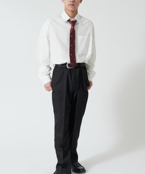 WEGO(ウィゴー)の「WEGO/メンズエンブレム柄スクールネクタイ(ネクタイ・メンズ・グレー/グリーン/レッド/ネイビー/その他1/その他2・FREE)」の10枚目の写真