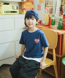 William&Beta（ウィリアムアンドベター）の「ハートプリントＴシャツ(親子ペア対応)（Tシャツ/カットソー）」