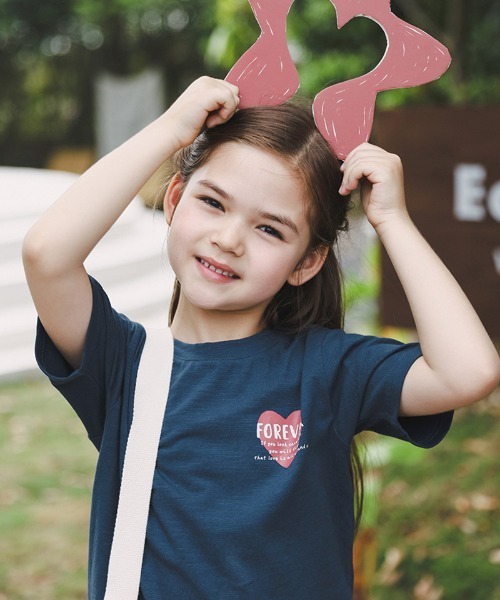tシャツ ハートプリントＴシャツ(親子ペア対応) レディース セール】ハートプリントTシャツ(親子ペア対応)（Tシャツ