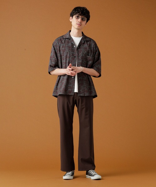 Apo(s)ture(アポスチャー)の「YANNIS-001/TRフレアパンツ(スラックス・メンズ・ベージュ/ブラウン/ブラック/グレー・XS/S/M/L/XL)」の10枚目の写真