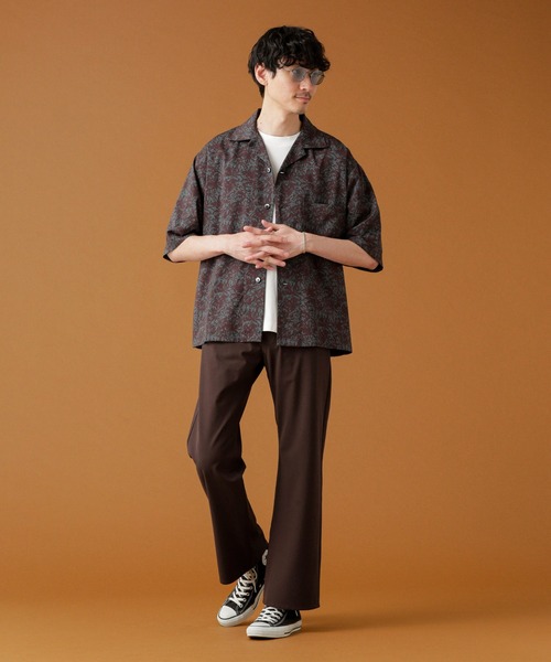 Apo(s)ture(アポスチャー)の「YANNIS-001/TRフレアパンツ(スラックス・メンズ・ベージュ/ブラウン/ブラック/グレー・XS/S/M/L/XL)」の12枚目の写真