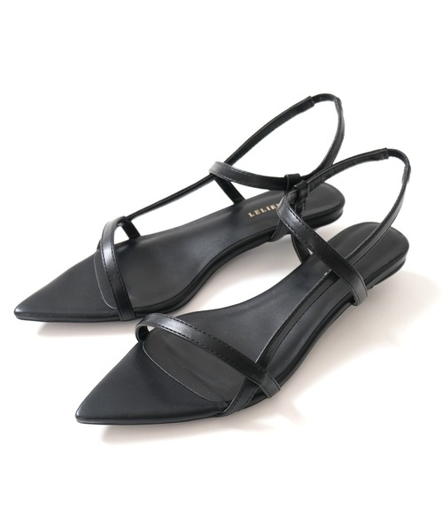 美品　BEAUTY&YOUTH ポインテッドサンダル　黒 BEAUTY&YOUTH UNITED ARROWS（ビューティーアンドユース