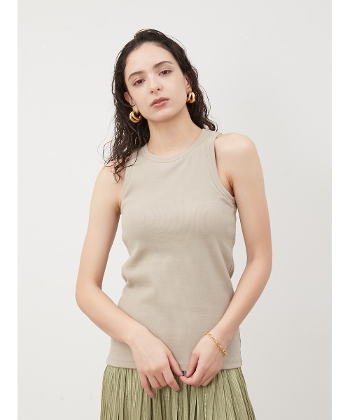 Mila Owen（ミラオーウェン）の「カップインアメスリタンクトップス【マシーンウォッシャブル】（タンクトップ・レディース・ベージュ/ホワイト/その他/チャコールグレー/ダークブラウン/ライトベージュ・1/0）」の4枚目の写真