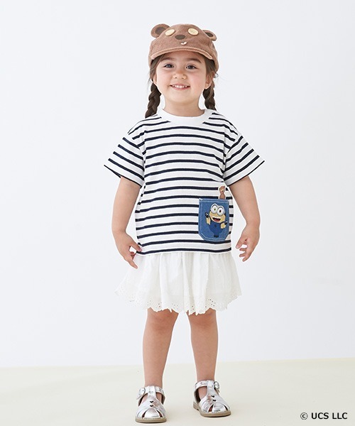 petit main（プティマイン）の「ティアードスカパン（スカート・キッズ・アイボリー/ピンク/ブルーグリーン・120cm/110cm/100cm/90cm/80ｃｍ/130cm）」の11枚目の写真