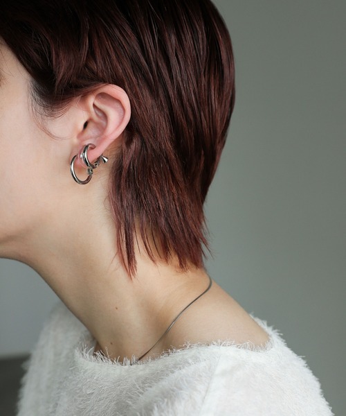 select MOCA（セレクトモカ）の「【ZOZO限定】クリアカーブセットイヤリング（イヤリング・レディース・ゴールド/シルバー・FREE）」の7枚目の写真