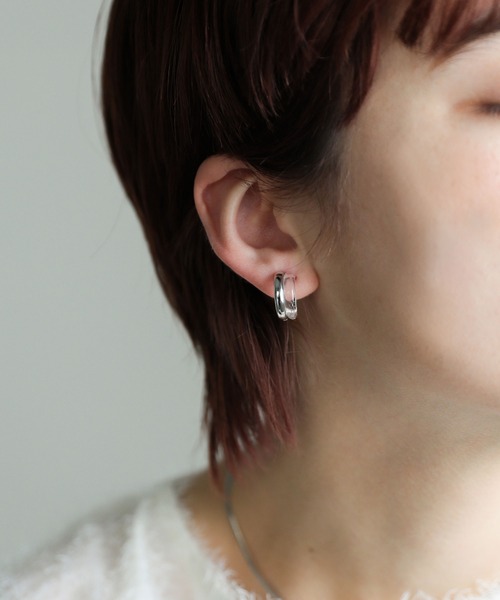 select MOCA（セレクトモカ）の「【ZOZO限定】クリアカーブセットイヤリング（イヤリング・レディース・ゴールド/シルバー・FREE）」の11枚目の写真