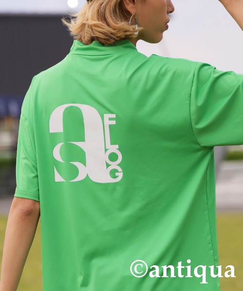 antiqua（アンティカ）の「【STCH】バックロゴTシャツ（Tシャツ/カットソー・レディース・ネイビー/ライトグレー/ホワイト/ライトグリーン・L/M/S）」の14枚目の写真