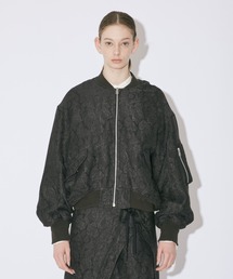 bittermelon jacquard MA-1 blouson