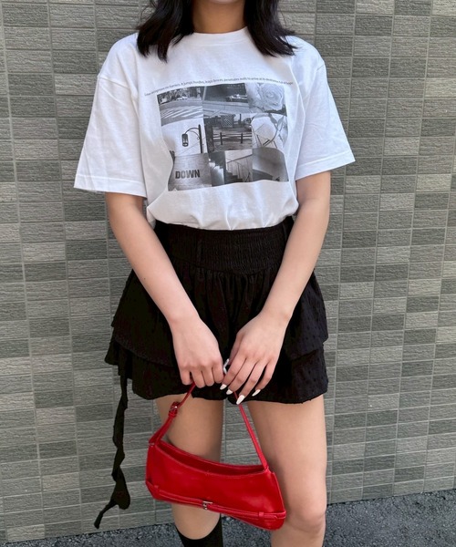 fiere(フィエール)の「モノクロフォトプリントTシャツ(Tシャツ/カットソー・レディース・ホワイト/A・M/L/MEDIUM/LARGE)」の9枚目の写真