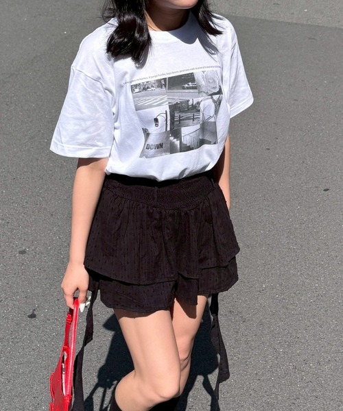 fiere(フィエール)の「モノクロフォトプリントTシャツ(Tシャツ/カットソー・レディース・ホワイト/A・M/L/MEDIUM/LARGE)」の14枚目の写真