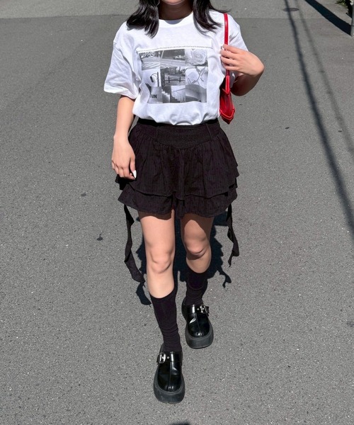 fiere(フィエール)の「モノクロフォトプリントTシャツ(Tシャツ/カットソー・レディース・ホワイト/A・M/L/MEDIUM/LARGE)」の12枚目の写真