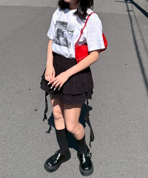 fiere(フィエール)の「モノクロフォトプリントTシャツ(Tシャツ/カットソー・レディース・ホワイト/A・M/L/MEDIUM/LARGE)」の8枚目の写真