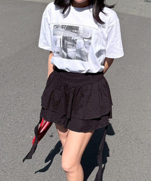 fiere(フィエール)の「モノクロフォトプリントTシャツ(Tシャツ/カットソー・レディース・ホワイト/A・M/L/MEDIUM/LARGE)」の13枚目の写真