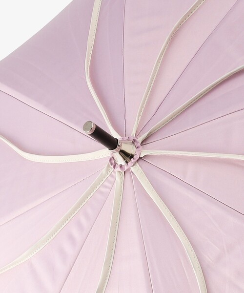Afternoon Tea（アフタヌーンティー）の「パイピング晴雨兼用長傘 日傘（長傘・レディース・ネイビー/ホワイト/パープル・ONE SIZE）」の6枚目の写真