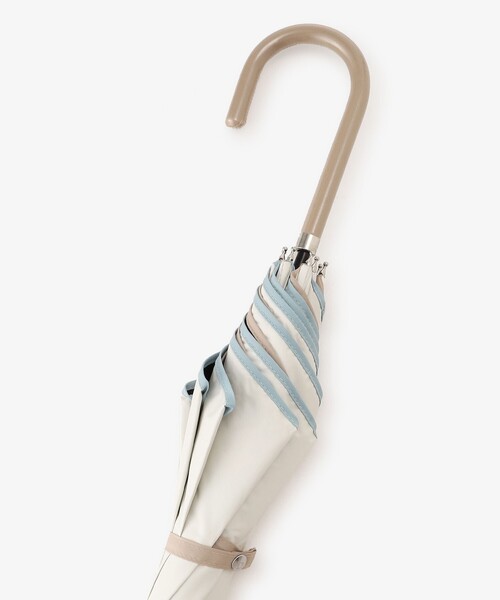 Afternoon Tea（アフタヌーンティー）の「パイピング晴雨兼用長傘 日傘（長傘・レディース・ネイビー/ホワイト/パープル・ONE SIZE）」の9枚目の写真