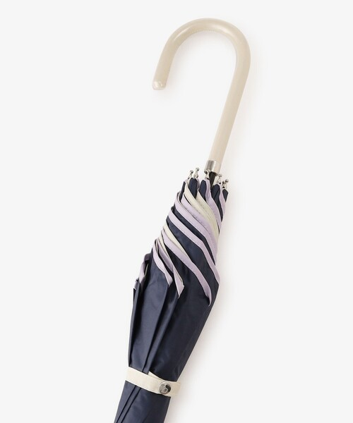 Afternoon Tea（アフタヌーンティー）の「パイピング晴雨兼用長傘 日傘（長傘・レディース・ネイビー/ホワイト/パープル・ONE SIZE）」の13枚目の写真