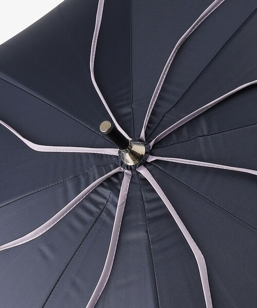 Afternoon Tea（アフタヌーンティー）の「パイピング晴雨兼用長傘 日傘（長傘・レディース・ネイビー/ホワイト/パープル・ONE SIZE）」の14枚目の写真