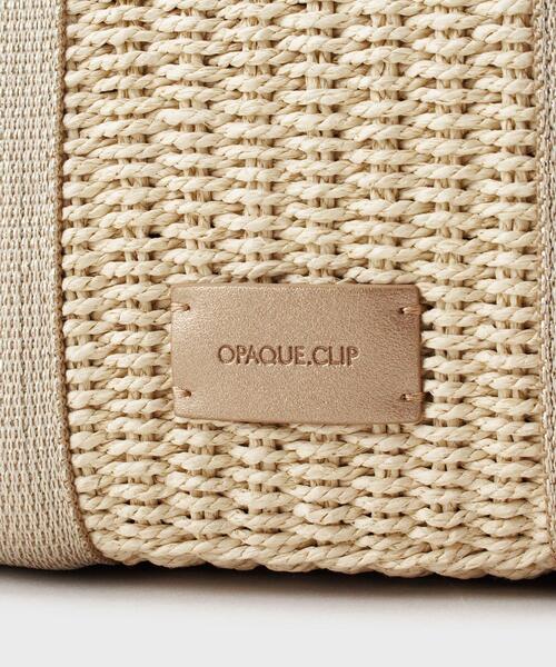 OPAQUE.CLIP(オペークドットクリップ)の「◆【2WAY】スクエアミドルペーパーかごバッグ(ショルダーバッグ・レディース・シルバー/ベージュ/ゴールド・00)」の14枚目の写真