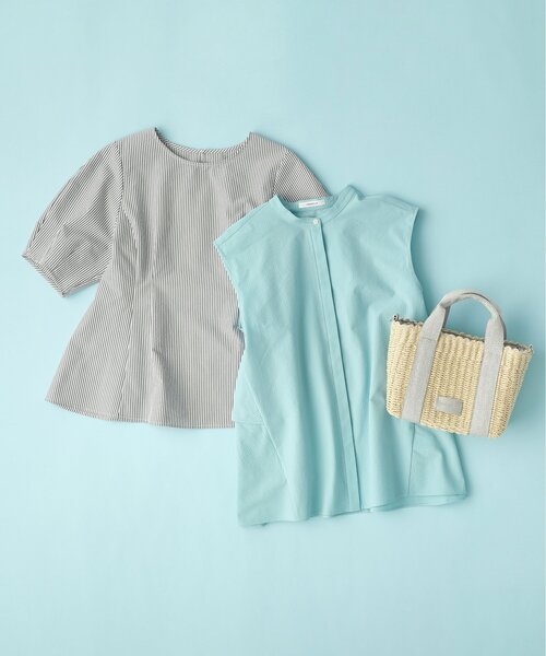 OPAQUE.CLIP(オペークドットクリップ)の「◆【2WAY】スクエアミドルペーパーかごバッグ(ショルダーバッグ・レディース・シルバー/ベージュ/ゴールド・00)」の22枚目の写真