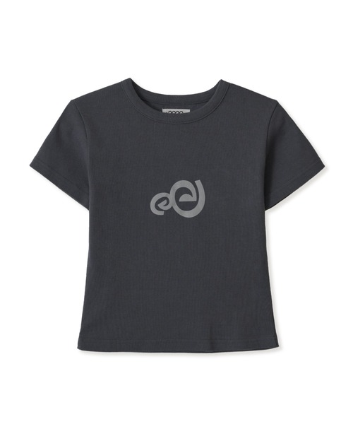 aeae（エーイーエーイー）の「SPIRAL LOGO CROP T-SHIRTS（Tシャツ/カットソー・レディース・ホワイト/ライトグレー/グレー・FREE）」の5枚目の写真