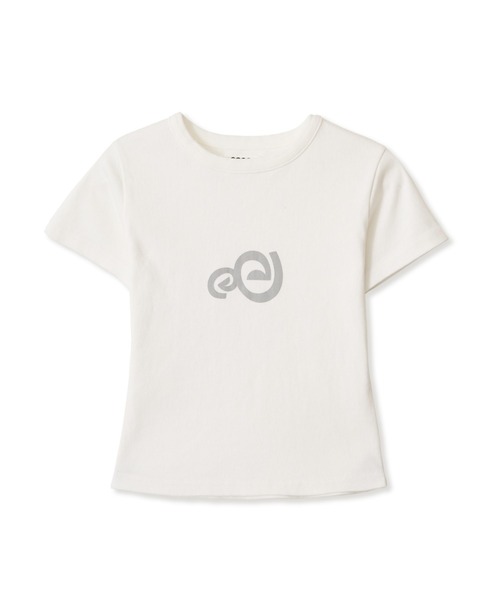 Tシャツ・カットソー AEAE SPIRAL LOGO CROP TSHIRTS WHITE SPIRAL LOGO CROP T-SHIRTS（Tシャツ/カットソー）｜aeae