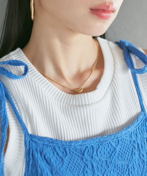 VIS(ビス)の「メタルパイプビーントップネックレス(ネックレス・レディース・シルバー/ゴールド・FREE)」の5枚目の写真