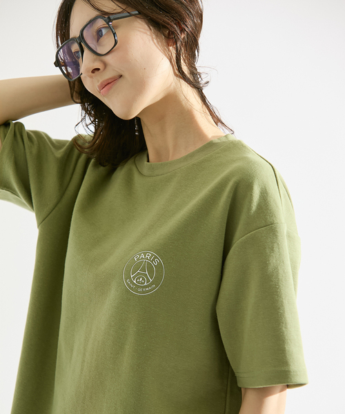 PARIS SAINT-GERMAIN（パリサンジェルマン）の「【Paris Saint-Germain / パリ・サン＝ジェルマン】 JP METALLIC LOGO TSH（Tシャツ/カットソー・メンズ・ホワイト/チャコールグレー/ライトグレー/グリーン/ブラック/カーキ・SMALL/MEDIUM/LARGE/X-LARGE）」の10枚目の写真