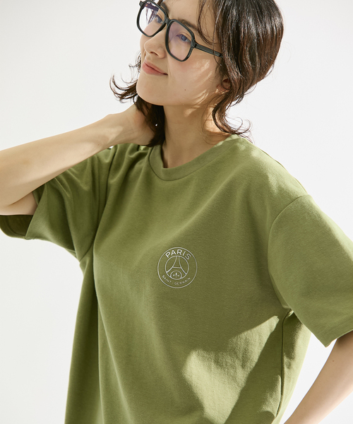 PARIS SAINT-GERMAIN（パリサンジェルマン）の「【Paris Saint-Germain / パリ・サン＝ジェルマン】 JP METALLIC LOGO TSH（Tシャツ/カットソー・メンズ・ホワイト/チャコールグレー/ライトグレー/グリーン/ブラック/カーキ・SMALL/MEDIUM/LARGE/X-LARGE）」の11枚目の写真