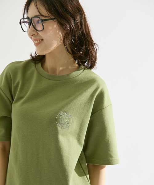 PARIS SAINT-GERMAIN（パリサンジェルマン）の「【Paris Saint-Germain / パリ・サン＝ジェルマン】 JP METALLIC LOGO TSH（Tシャツ/カットソー・メンズ・ホワイト/チャコールグレー/ライトグレー/グリーン/ブラック/カーキ・SMALL/MEDIUM/LARGE/X-LARGE）」の12枚目の写真