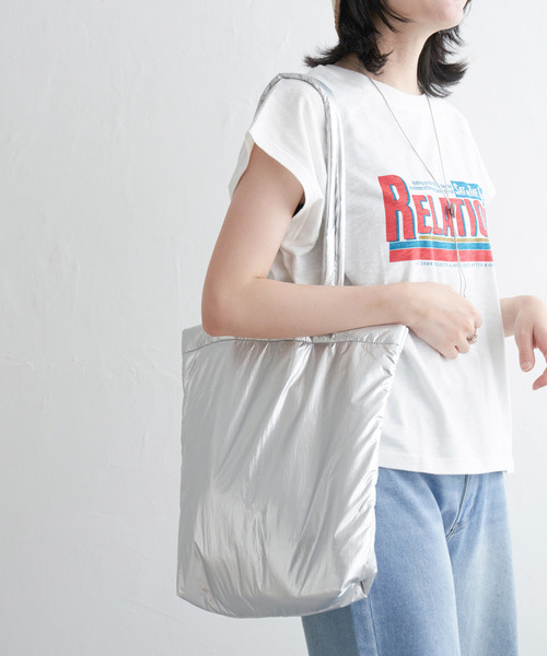 VENCEEXCHANGE（ヴァンスエクスチェンジ）の「シャイニーA4トートバッグ（トートバッグ・レディース・シルバー/ブラック/その他1/ホワイト・FREE）」の12枚目の写真