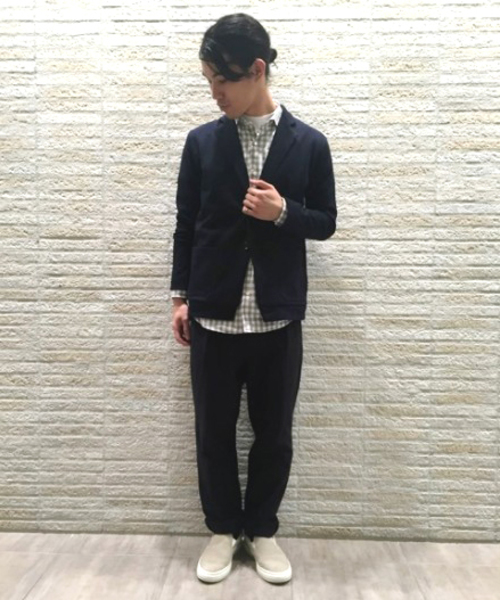 ivory court（アイボリーコート）の「タフィーカノコジャケット カーディガン◆（カーディガン/ボレロ・メンズ・ネイビー/グレー・38/40）」の8枚目の写真