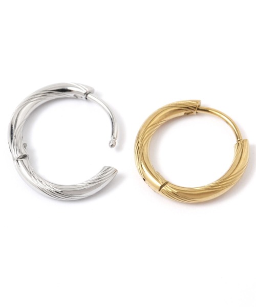 LAKOLE(ラコレ)の「ステンレスフープワンタッチピアス2 / 128736(ピアス(両耳用)・レディース・その他1/その他2・FREE)」の5枚目の写真