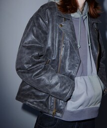 BEAMS | フェイクレザー ライダースジャケット(ブルゾン)