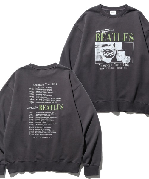 The Beatles（ザビートルズ）の「【THE BEATLES/ザ ビートルズ】ツアーフォトプリント 裏毛スウェット トレーナー（スウェット・メンズ・ホワイト系1/ホワイト系2/ライトグレー系1/ブラック系2/ブラック系1/ライトグレー系2・M/L/LL）」の4枚目の写真