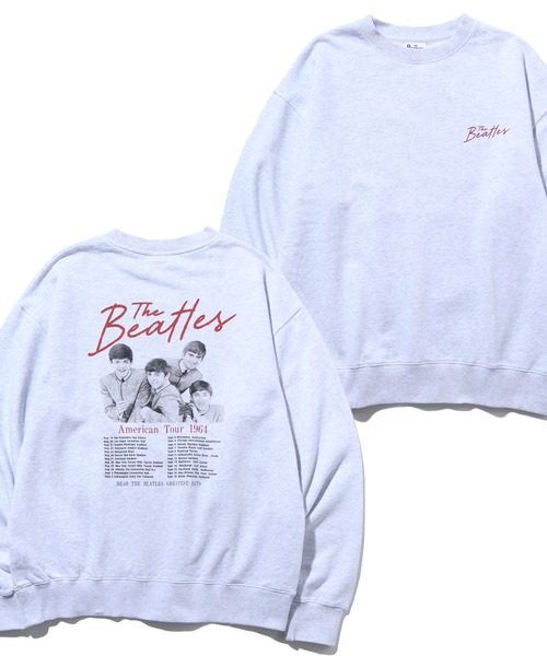 The Beatles（ザビートルズ）の「【THE BEATLES/ザ ビートルズ】ツアーフォトプリント 裏毛スウェット トレーナー（スウェット・メンズ・ホワイト系1/ホワイト系2/ライトグレー系1/ブラック系2/ブラック系1/ライトグレー系2・M/L/LL）」の5枚目の写真
