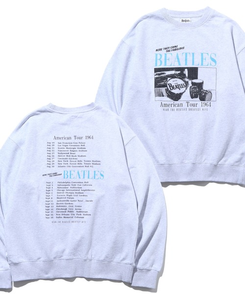 The Beatles（ザビートルズ）の「【THE BEATLES/ザ ビートルズ】ツアーフォトプリント 裏毛スウェット トレーナー（スウェット・メンズ・ホワイト系1/ホワイト系2/ライトグレー系1/ブラック系2/ブラック系1/ライトグレー系2・M/L/LL）」の6枚目の写真