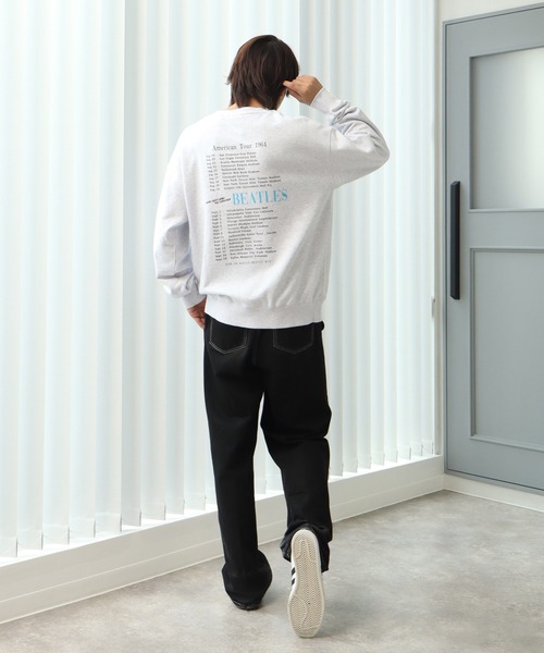 【セール】【THE BEATLES/ザ ビートルズ】ツアーフォトプリント 裏毛スウェット トレーナー（スウェット）｜The Beatles（ザビートルズ）